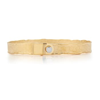 14K Gold 0.10 ct. tw. Diamond Cuff