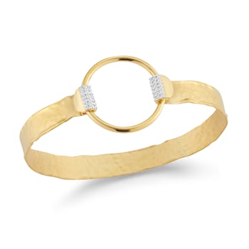 14K Gold 0.22 ct. tw. Diamond Bangle
