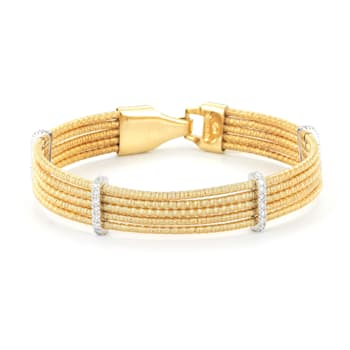 14K Gold 0.54 ct. tw. Diamond Mesh Bracelet