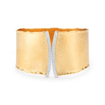 14K Gold 0.57 ct. tw. Diamond Cuff Bracelet