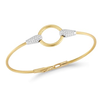 14K Gold 0.30 ct. tw. Diamond Wire Bracelet