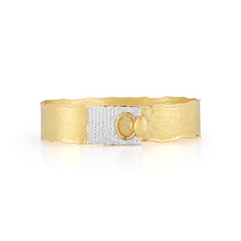 14K Gold 0.62 ct. tw. Diamond Cuff Bracelet