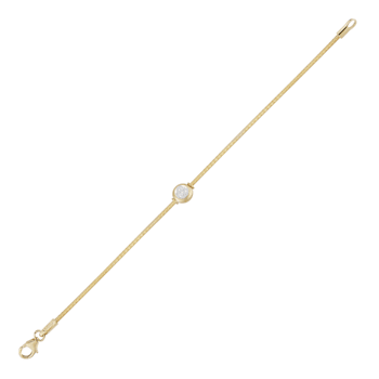 14K Gold 0.05 ct. tw. Diamond Mesh Bracelet