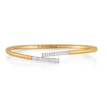 14K Gold 0.35 ct. tw. Bangle Bracelet