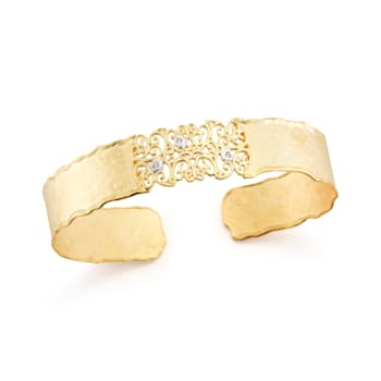 14K Gold 0.06 ct. tw. Diamond Cuff Bracelet