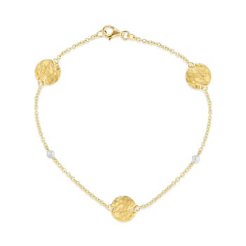 14K Gold 0.03 ct. tw. Gold-by-the-Yard Bracelet