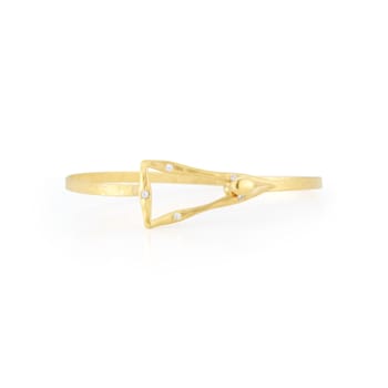 14K Gold 0.09 ct. tw. Diamond Bangle Bracelet