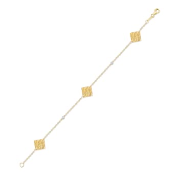 14K Gold 0.03 ct. tw. Gold-by-the-Yard Bracelet