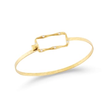 14K Gold 0.11 ct. tw. Diamond Bangle