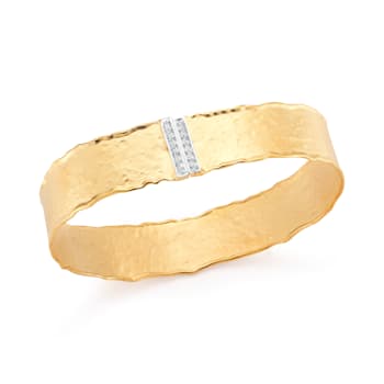 14K Gold 0.17 ct. tw. Diamond Cuff