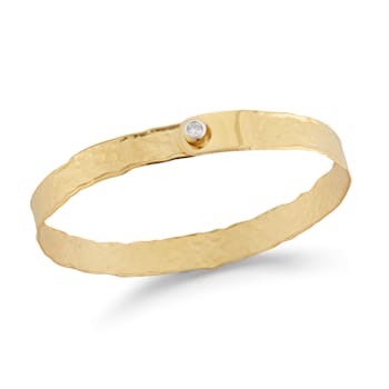 14K Gold 0.10 ct. tw. Diamond Cuff