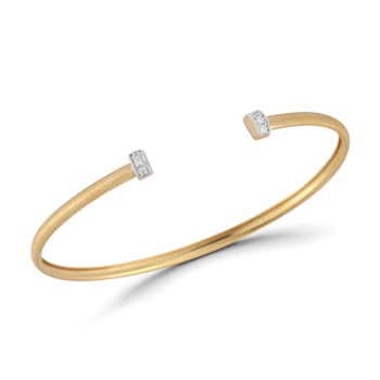 14K Gold 0.10 ct. tw. Bangle Bracelet
