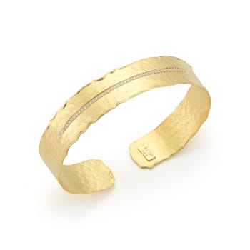 14K Gold 0.27 ct. tw. Diamond Cuff
