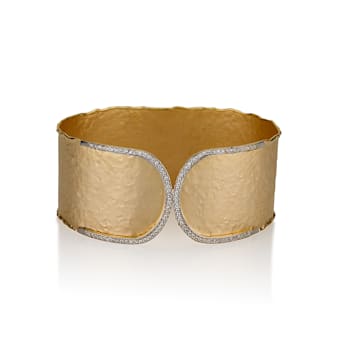 14K Gold 0.59 ct. tw. Diamond Cuff Bracelet