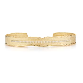 14K Gold 0.27 ct. tw. Diamond Cuff