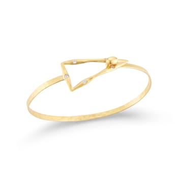 14K Gold 0.09 ct. tw. Diamond Bangle Bracelet