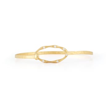 14K Gold 0.13 ct. tw. Diamond Bangle