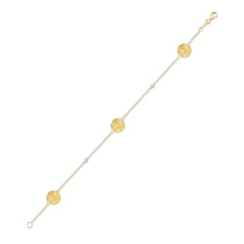 14K Gold 0.03 ct. tw. Gold-by-the-Yard Bracelet