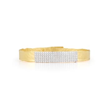 14K Gold 0.84 ct. tw. Diamond Cuff Bracelet