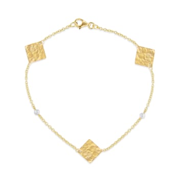 14K Gold 0.03 ct. tw. Gold-by-the-Yard Bracelet