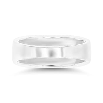 Larimar Front Rhodium Over Sterling Silver Ring