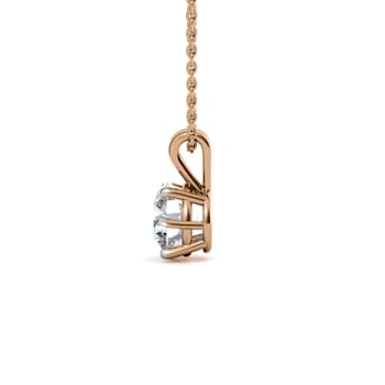 1.5 Ct 14K Gold IGI Certified Lab Grown Round Shape 6 Prong Diamond
Necklace Friendly Diamonds