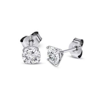 2 Ct 14K White Gold IGI Certified Lab Grown Solitaire Diamond Stud
Earrings Friendly Diamonds