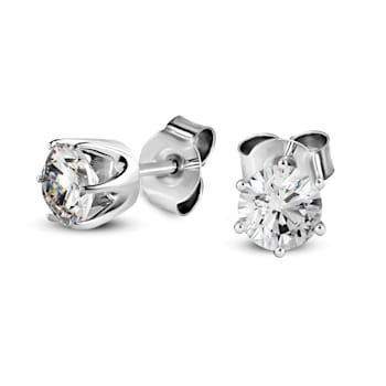 2 Ct 14K Gold IGI Certified Lab Grown Round Shape 6 Prong Diamond Stud
Earrings Friendly Diamonds