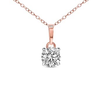 2 Ct 14K Gold IGI Certified Lab Grown Round Shape 4 Prong Diamond
Necklace Friendly Diamonds