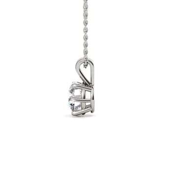 1.5 Ct 14K Gold IGI Certified Lab Grown Round Shape 6 Prong Diamond
Necklace Friendly Diamonds