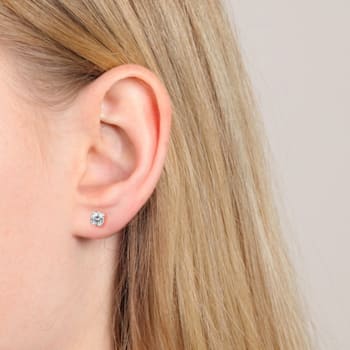 1 Ct 14K Gold IGI Certified Lab Grown Round Shape 4 Prong Diamond Stud
Earrings Friendly Diamonds