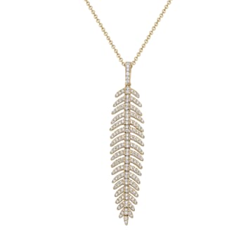14KY 0.57ct Diamond Penant With Chain
