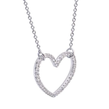 14kW 0.35ct Diamond Pendant With Chain