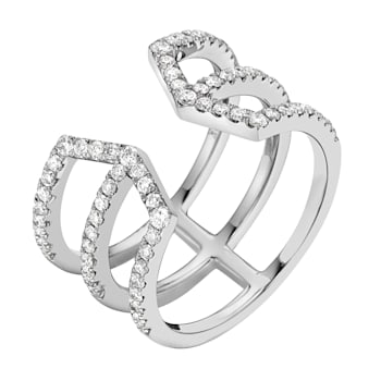 14K White Gold 0.56ct Diamond Ring
