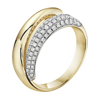 14K Yellow Gold 0.42ct Diamond Ring