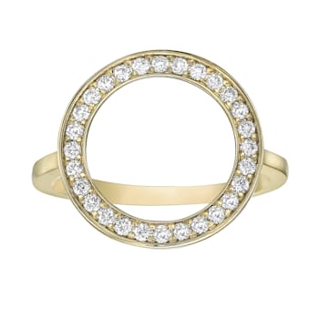 14K Yellow Gold 0.33ct Diamond Ring