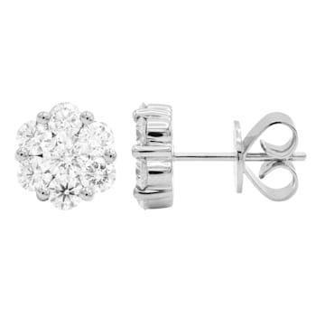 14K White Gold 0.59ct Diamond Studs