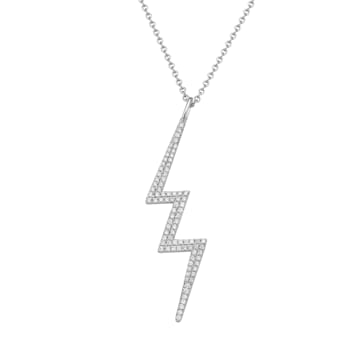 14KW 0.23ct Diamond Pendant With Chain