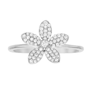14K White Gold 0.25ct Diamond Ring