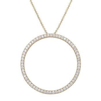 14KY 1.04ct Diamond Pendant With Chain