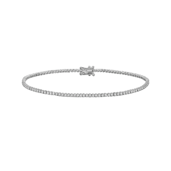 14K White Gold 1.22ctw Diamond Tennis Bracelet