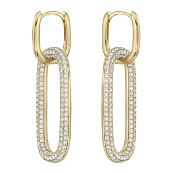 14K Yellow Gold 1.84ct Diamond Earrings