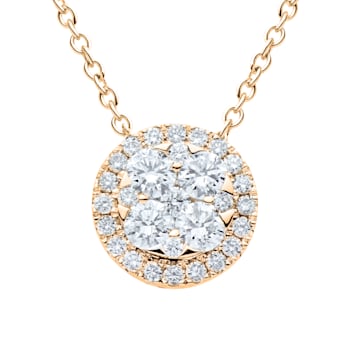 14KY 1.19ct Diamond Pendant With Chain