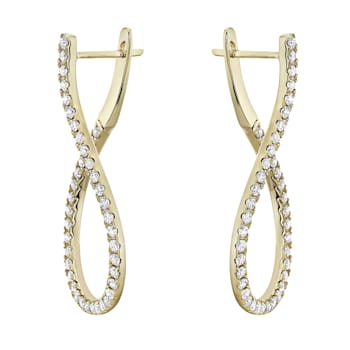 14K Yellow Gold 1.25ct Diamond Earrings