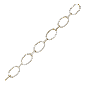 14K Yellow Gold 5.11ctw Diamond Bracelet