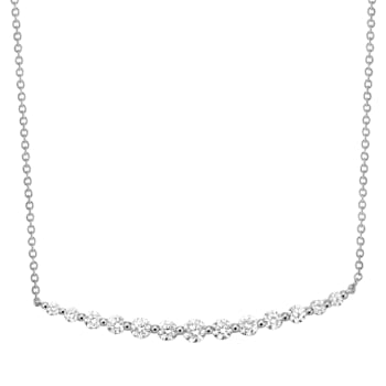 14KW 0.56ct Diamond Pendant With Chain
