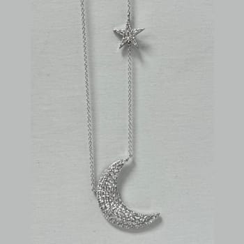 14KW 1.11ct Diamond Pendant With Chain