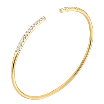14K Yellow Gold 0.81ctw Diamond Bangle
