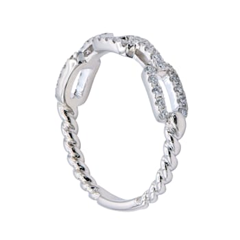 14K White Gold 0.31ct Diamond Ring