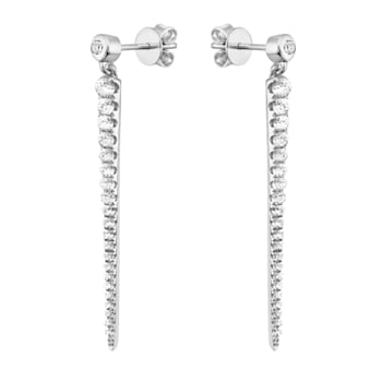 14K White Gold 0.57ct Diamond Earrings